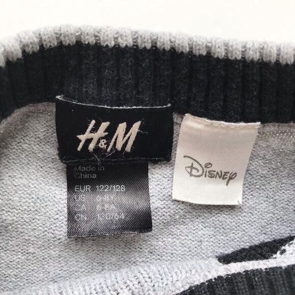 H&M Disney angry Mickey Mouse knit sweater VGUC 6-8Y - Picture 4 of 5